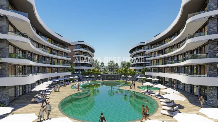ALANYA OBA'DA İNŞAATI DEVAM ETMEKDE OLAN FULL AKTİVİTELİ PROJEDE SATILIK ULTRA LUKS DAİRELER