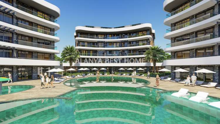 ALANYA OBA'DA İNŞAATI DEVAM ETMEKDE OLAN FULL AKTİVİTELİ PROJEDE SATILIK ULTRA LUKS DAİRELER