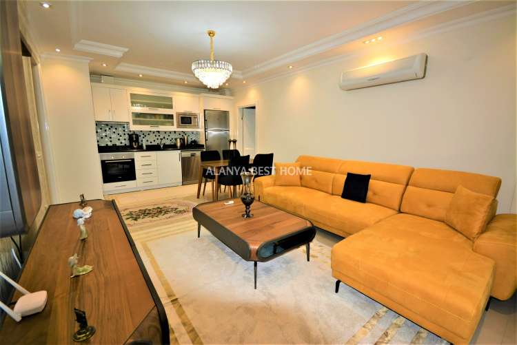 KESTEL'DE DENİZE 100 MT MESAFEDE AKTİVİTELİ SİTE İÇERİSİNDE 2+1 EŞYALI DAİRE