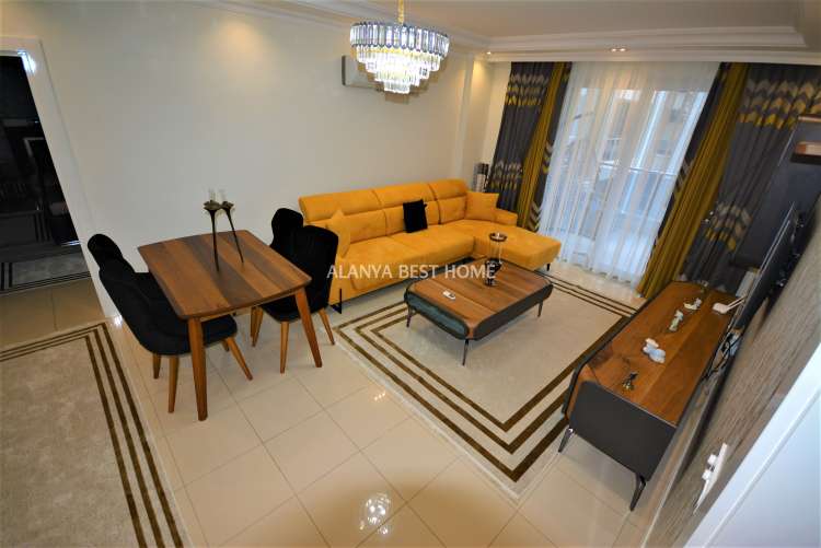 KESTEL'DE DENİZE 100 MT MESAFEDE AKTİVİTELİ SİTE İÇERİSİNDE 2+1 EŞYALI DAİRE