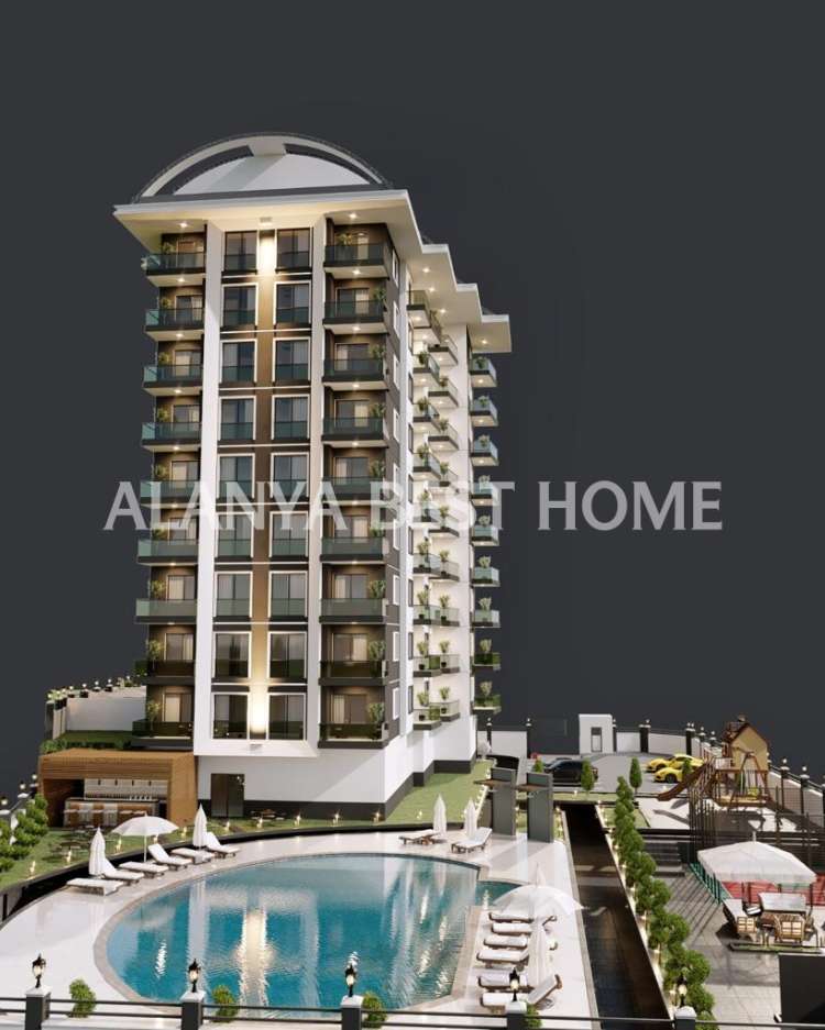 AVSALLAR'DA İNŞAATI DEVAM ETMEKTE OLAN FULL AKTİVİTELİ PROJEDE 1. KAT 1+1 SATILIK DAİRE