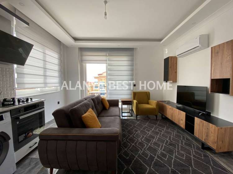 KESTEL'DE DENİZE 300 MT MESAFEDE TEK BLOK SIFIR EŞYALI DENİZ MANZARALI 1+1 SATILIK SIFIR DAİRE